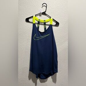 Nike Dry-FIT‎ Training Tank Top --Navy and Neon -- Women's Size XL